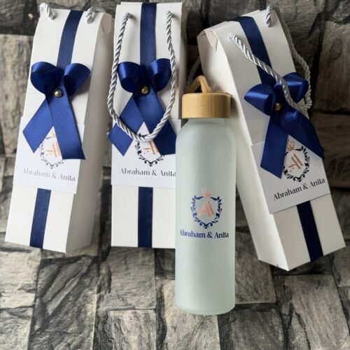 500ml frosted bottle (customized and packaged)