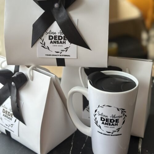 500ml V Shape Ceramic mug (customized and packaged)