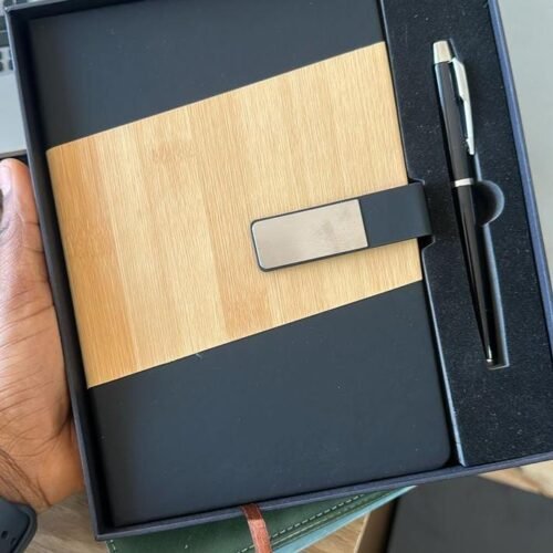 2in1 Bamboo mid - notepad Set