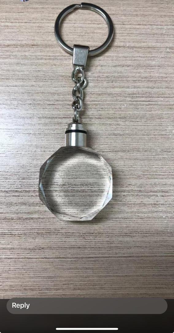 Plain LED glass keyholder
