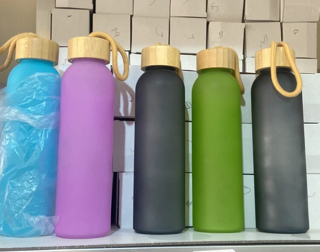 500ml colored frosted bottle