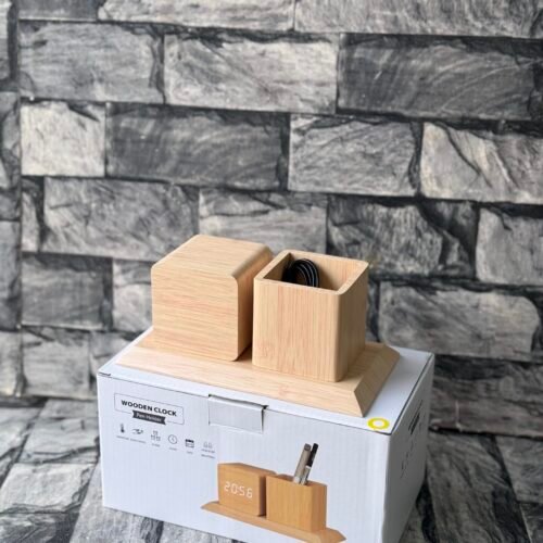 Digital wooden Table clock