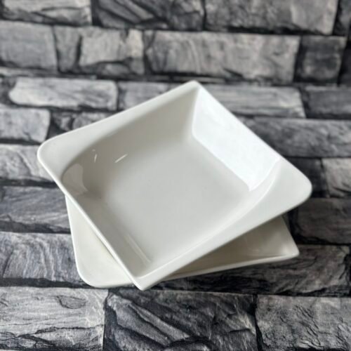 Square 7 inches ceramic plate (2pcs)