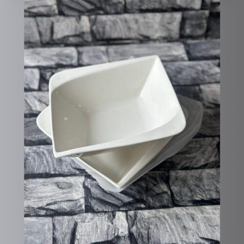 Square 7 inches ceramic bowl (2pcs)