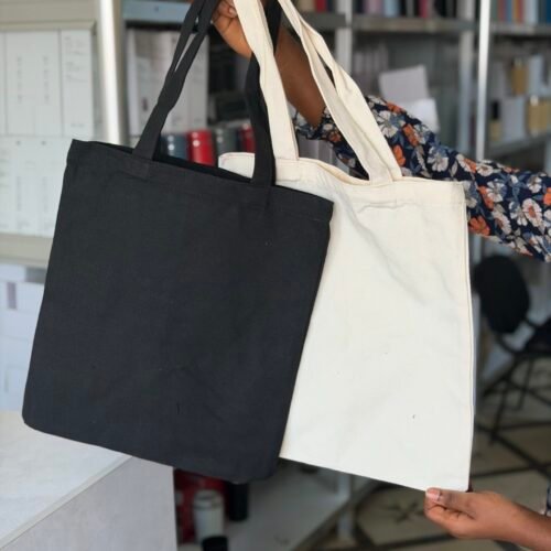 Plain long handled (Fabric) Tote bag