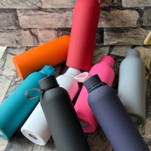 500ml Round Bottle flasks with plastic strap.