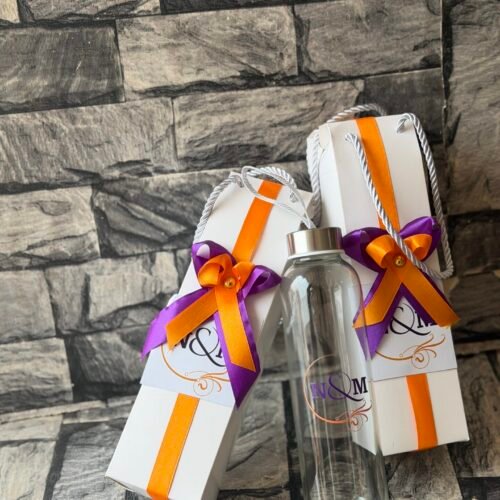 500ml plain glass bottle (customized and packaged)
