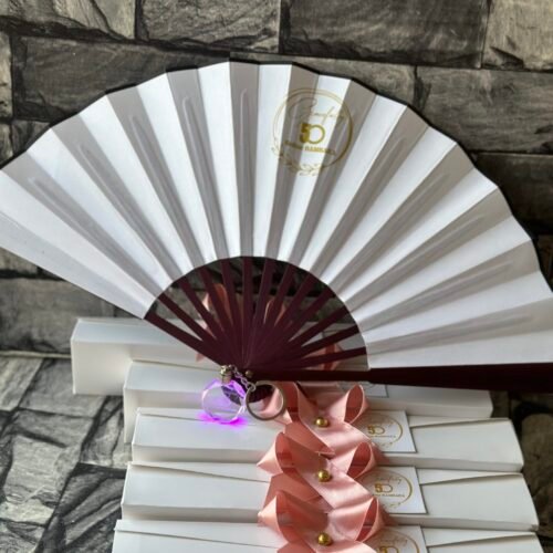 Executive wwoden fan & LED Keyholder (customized and packaged)
