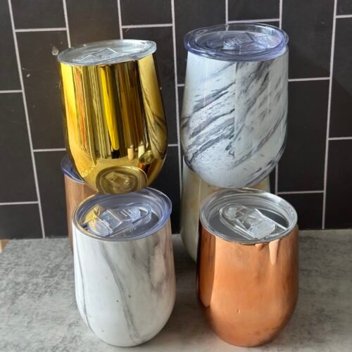 Egg-shaped oval tumbler