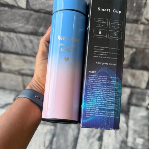 500ml (Blue/Peach) Glossy Vacuum Flask