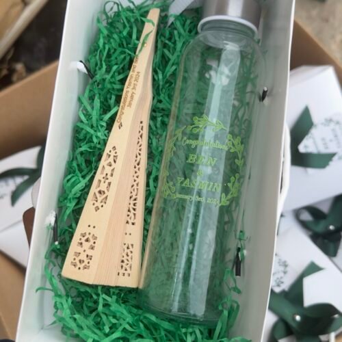 500ml plain glass bottle wand wooden fan  customized and packaged