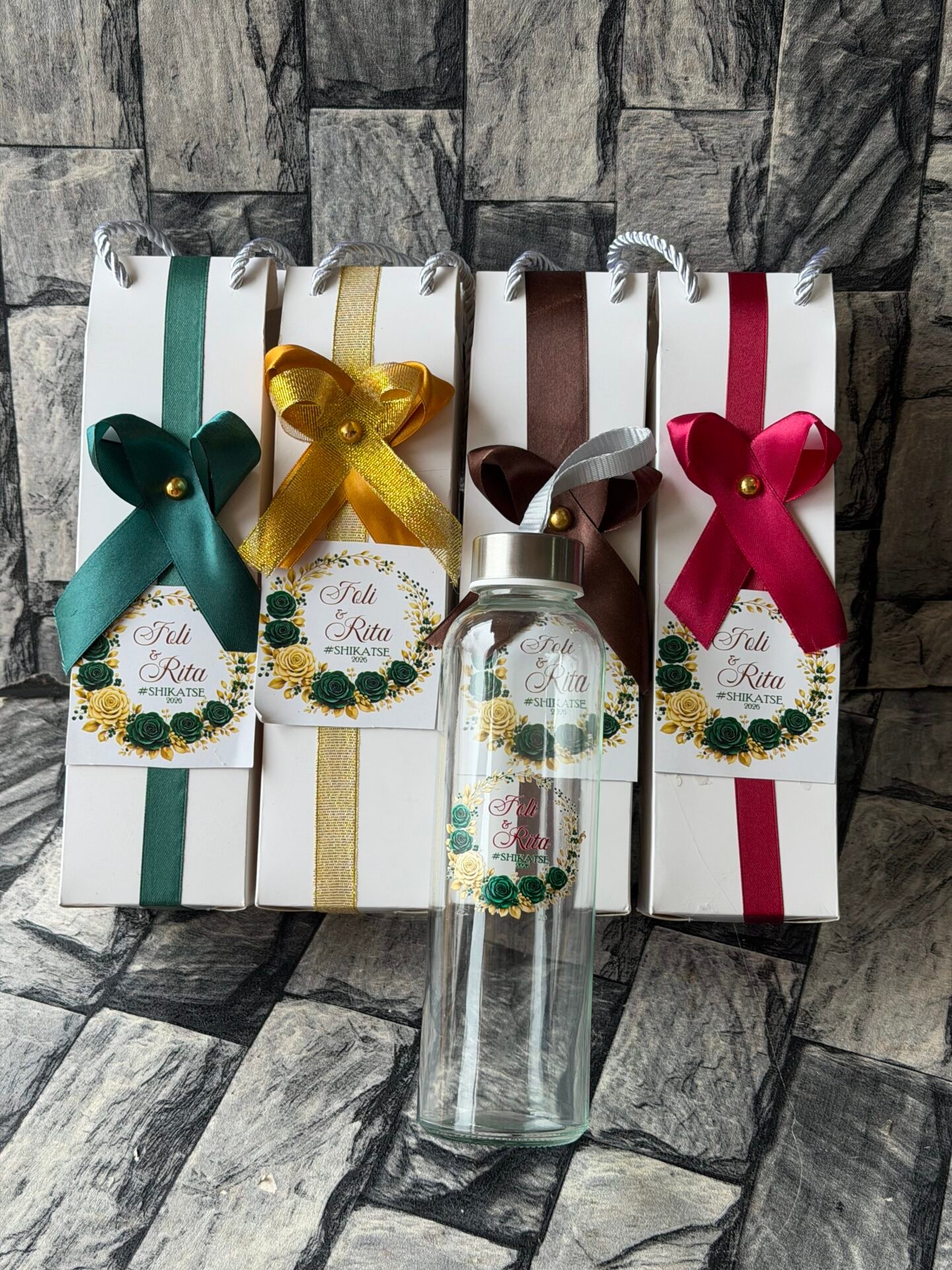 Plain Glass bottles (customized and packaged)
