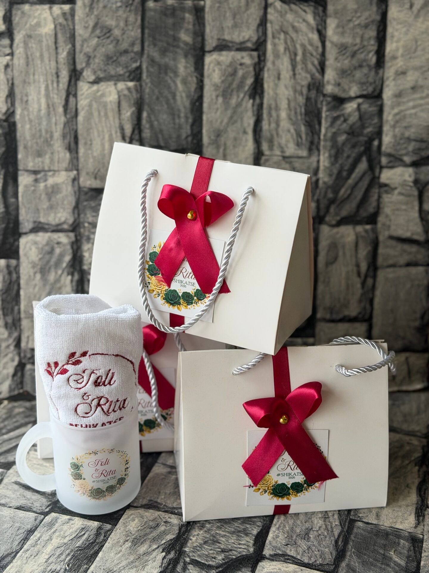 frosted mug and facetowel (customized and packaged) - Image 2