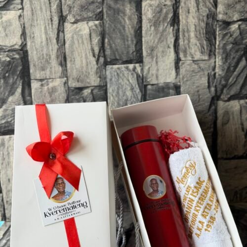 500ml Glossy Vacuum Flask  customized and packaged