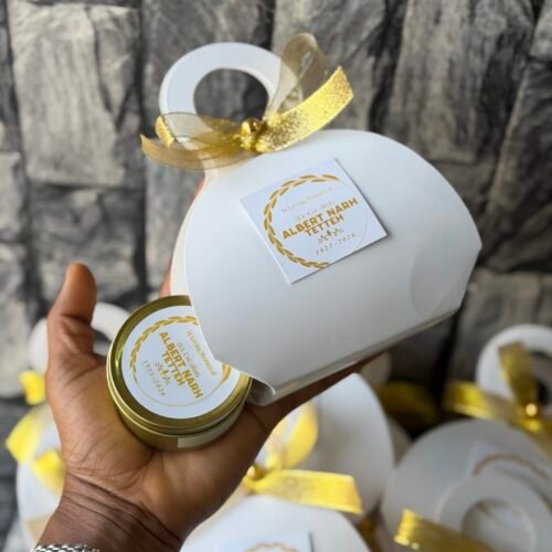 customized and packaged scented candle