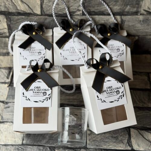 220ml whiskey glass cup (customized and packaged)
