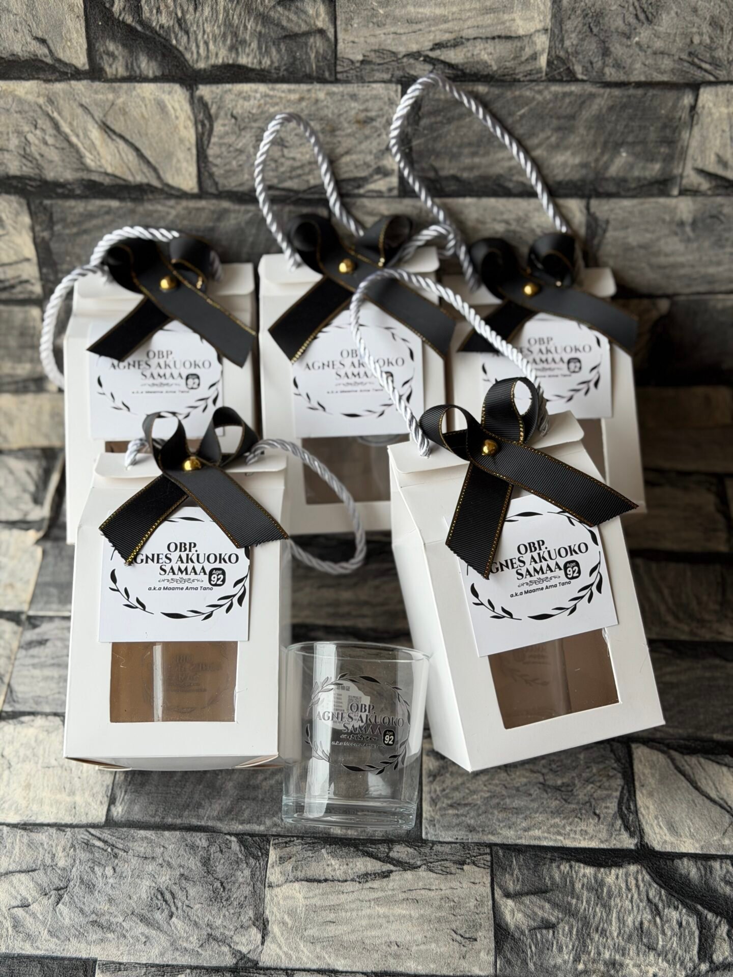 220ml whiskey glass cup (customized and packaged)