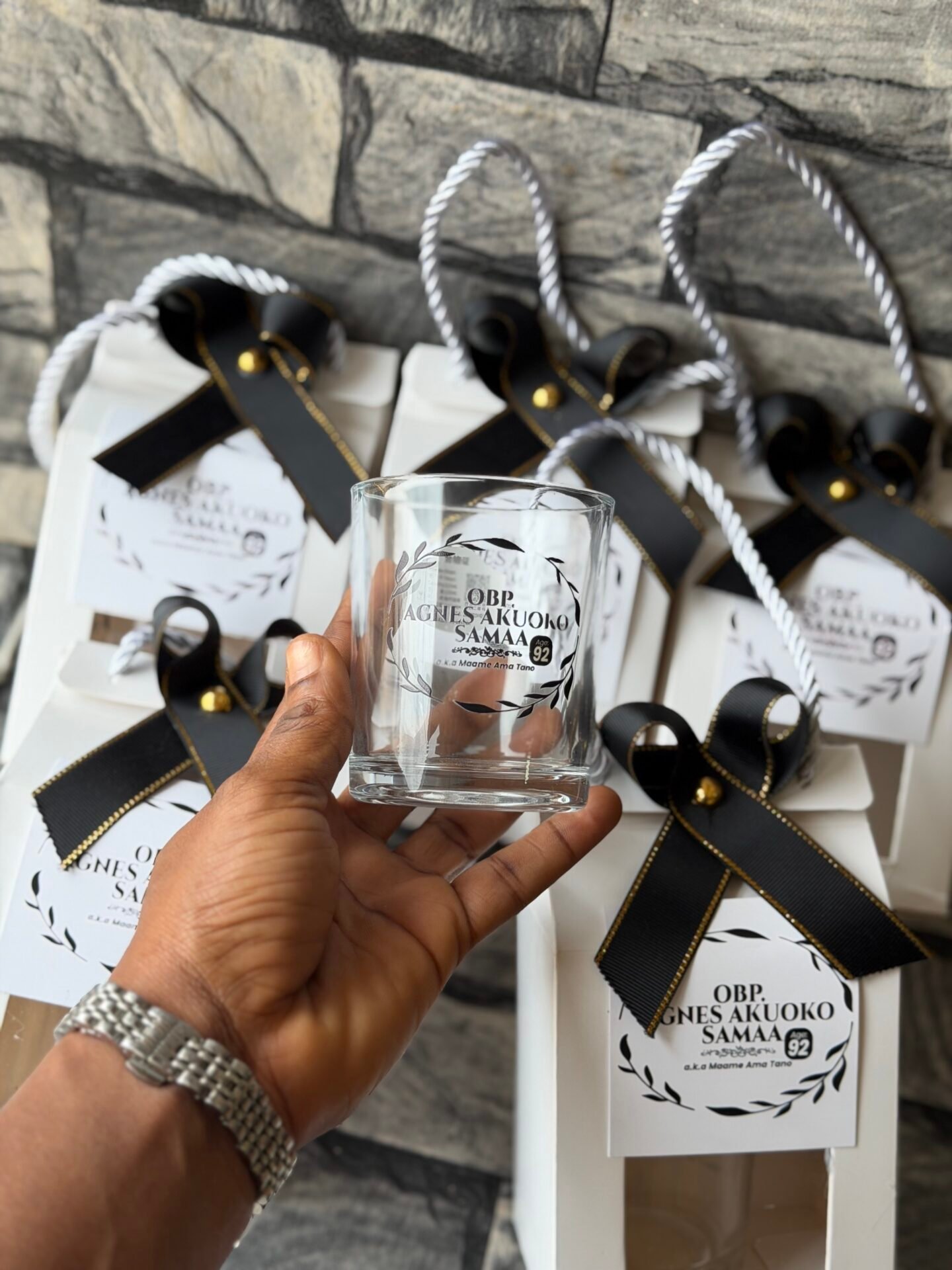 220ml whiskey glass cup (customized and packaged) - Image 2