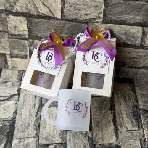 customized and packaged Frosted mug