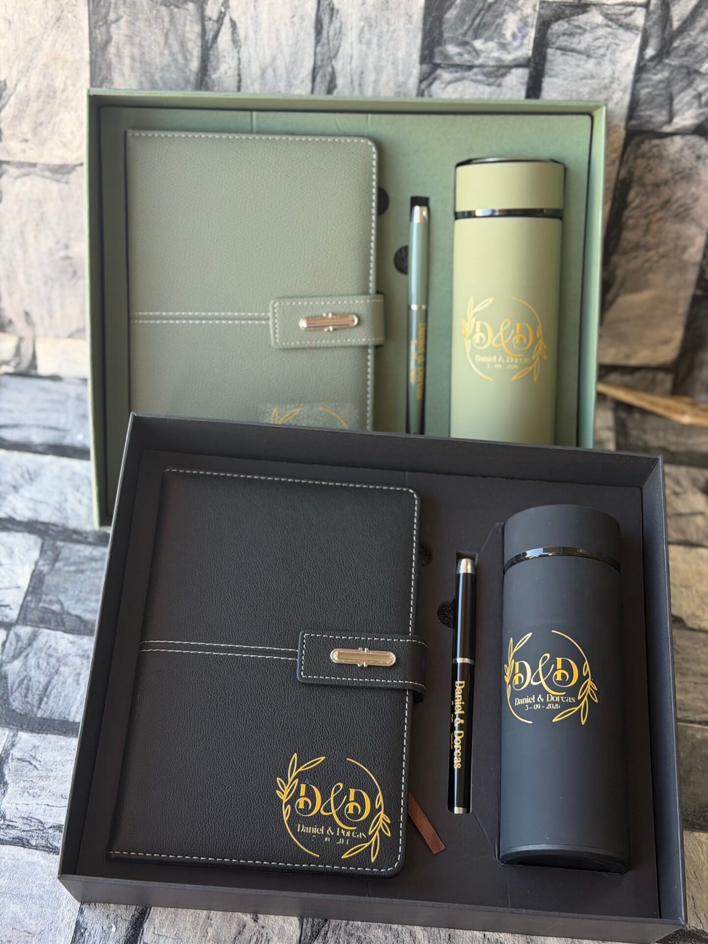 3-in 1 notepad and pen set (Customized and packaged)