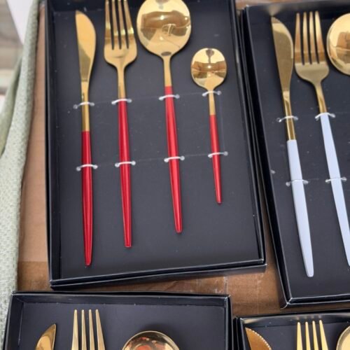 4pcs metal cutlery set