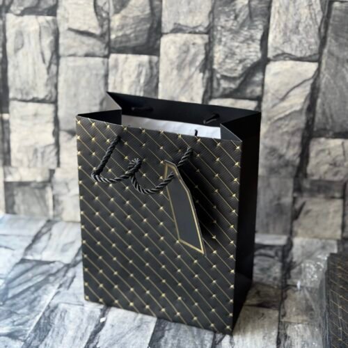 Black and Gold paper bag (18x23x10) 12pcs