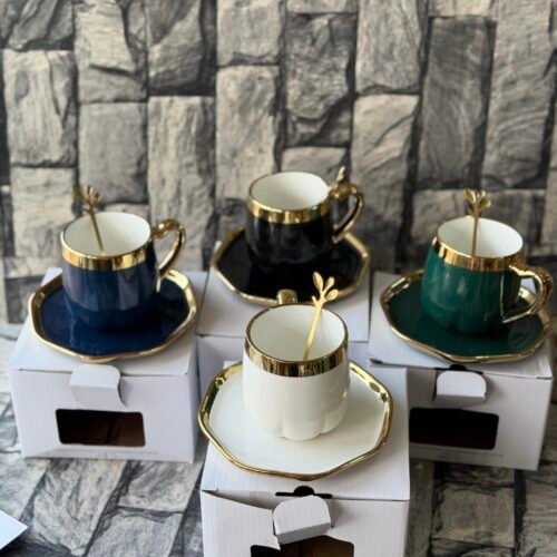 280ml ceramic mug and saucer