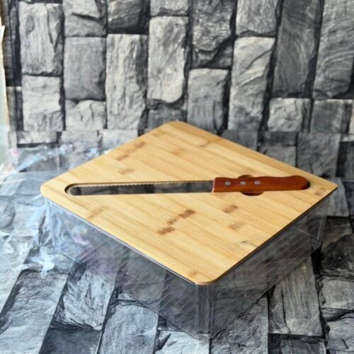 12inches square acrylic bread container