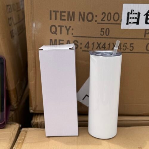 600ml vaccum tumblr with plastic straw