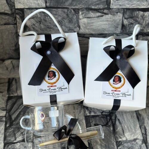 Mug and saucer package (customized and packaged)